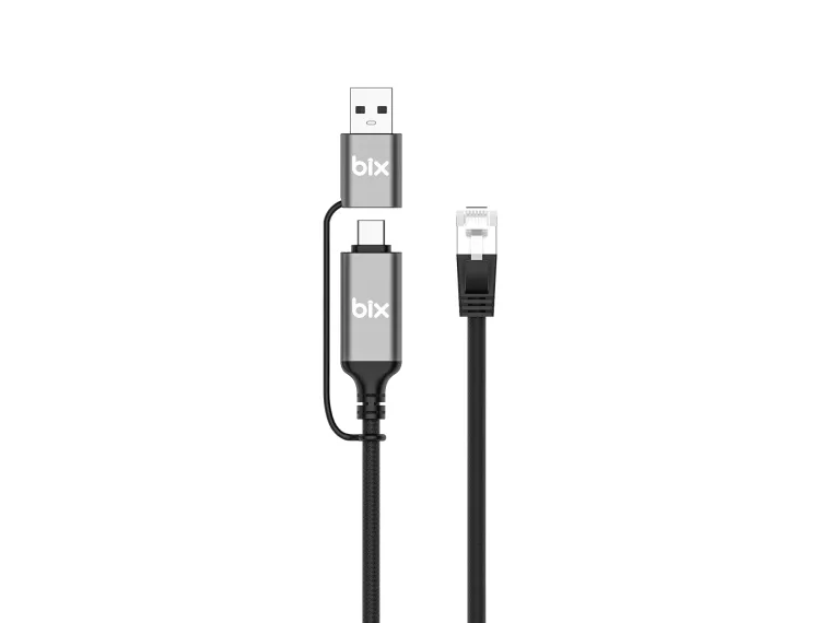 C6AC15 2in1 USB-A & Type-C to RJ45 1000Mbps Gigabit — görsel 3
