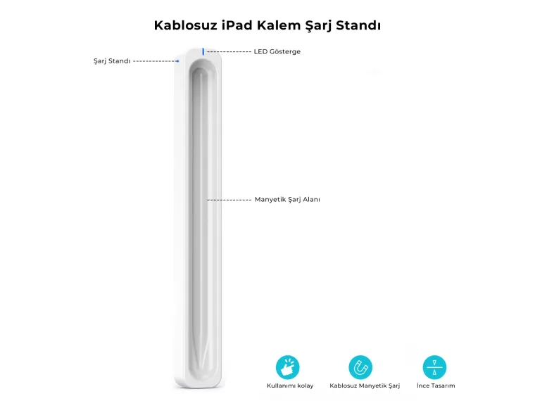 DK01 Bluetooth Stylus Pen SP01 İçin Manyetik Kablosuz — görsel 3