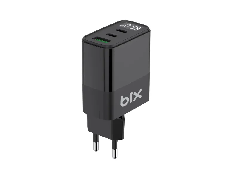 BX65GD GaN 65W PD Led Göstergeli 2*Type-C & 1*USB-A — görsel 3