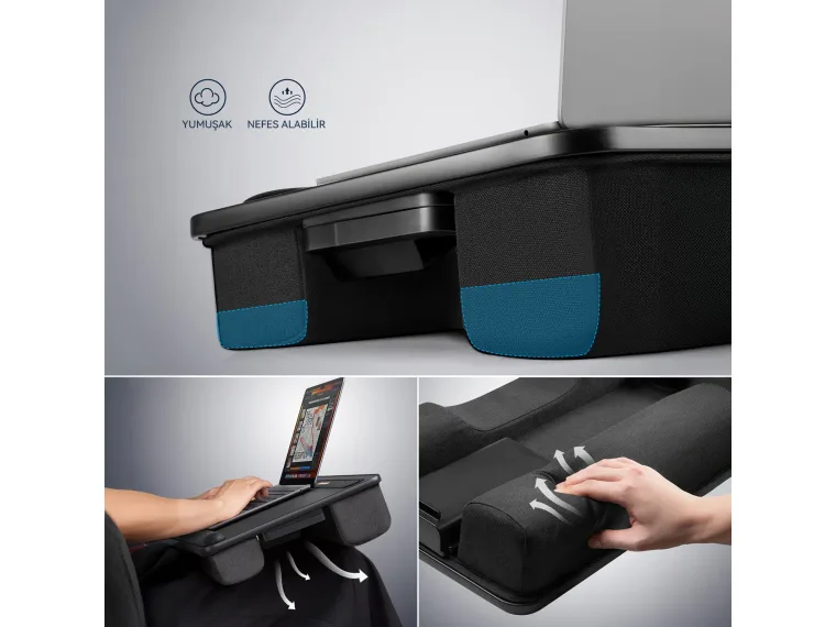 Bix Saiji GX8 LED Işıklı Çok Fonksiyonlu Laptop Standı — görsel 4
