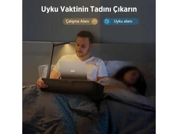 Bix Saiji GX8 LED Işıklı Çok Fonksiyonlu Laptop Standı — görsel 5