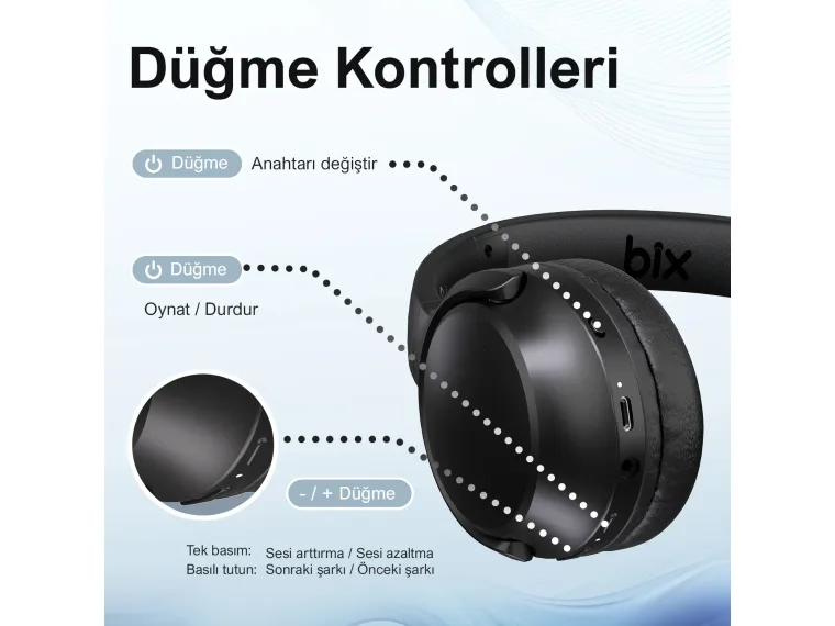 H2 Soundcraft 40mm Sürücülü 14 Saat Çalma Süreli — görsel 4