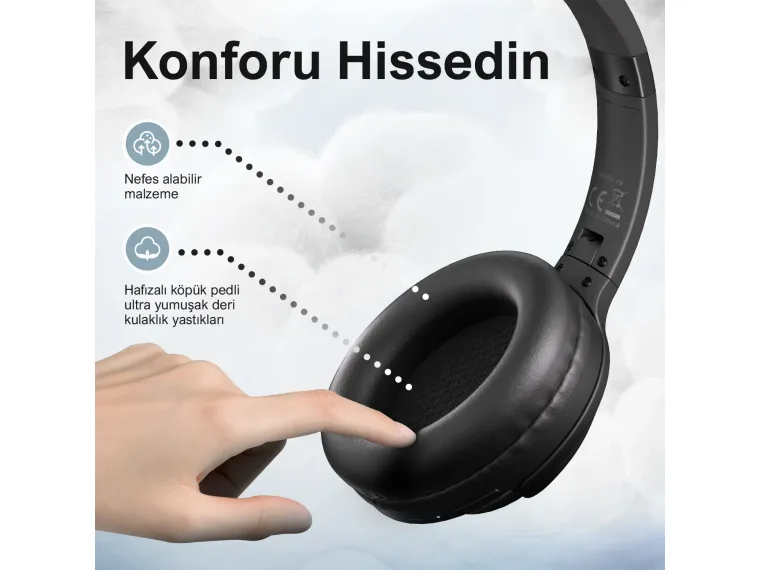 H2 Soundcraft 40mm Sürücülü 14 Saat Çalma Süreli — görsel 5