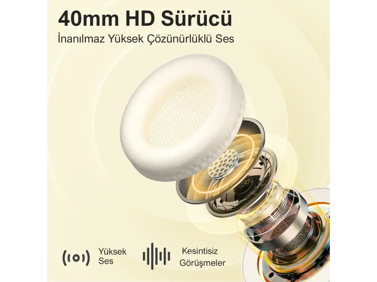 H2 Soundcraft 40mm Sürücülü 14 Saat Çalma Süreli — görsel 4