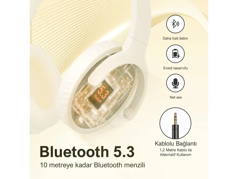 H2 Soundcraft 40mm Sürücülü 14 Saat Çalma Süreli — görsel 6