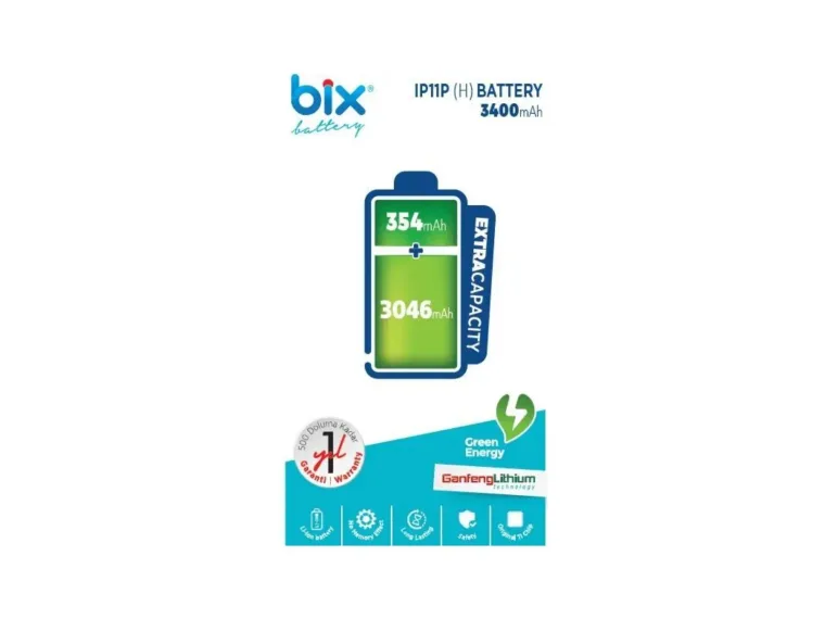 Bix IP11P(H) iPhone 11 Pro için 3400mAh Ekstra