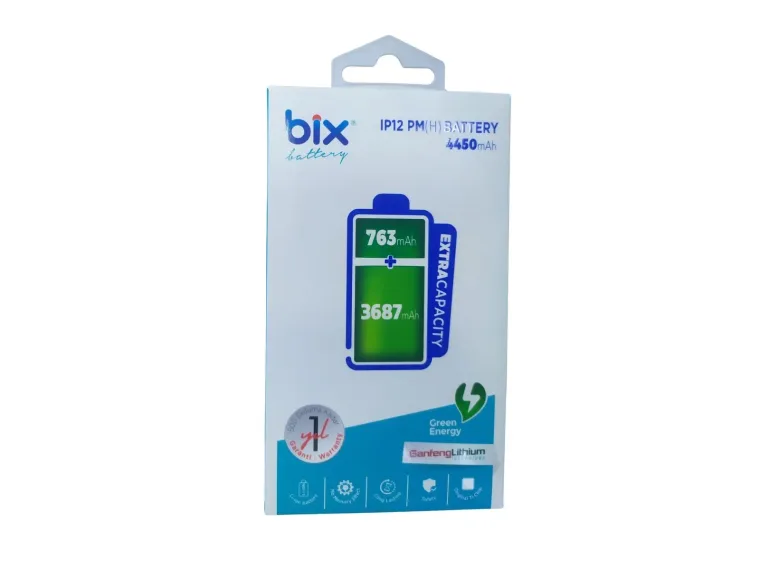 Bix IP12PM(H) iPhone 12 için 4450mAh Ekstra Kapasiteli