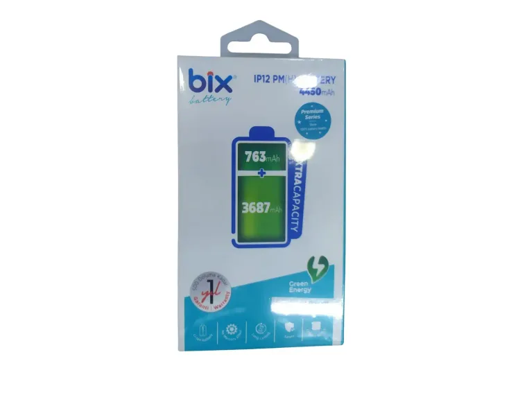 Bix IP12PM(H) iPhone 12 için 4450mAh Ekstra Kapasiteli