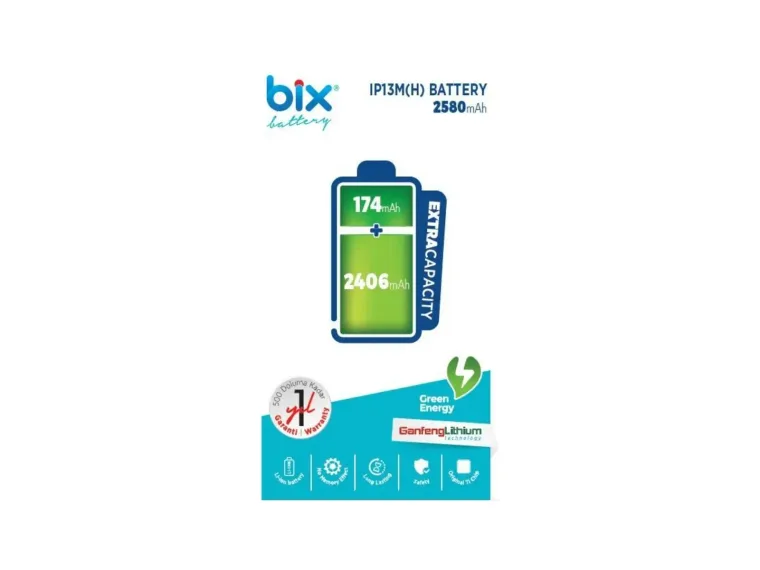 Bix IP13M(H) iPhone 13 Mini için 2580mAh Ekstra
