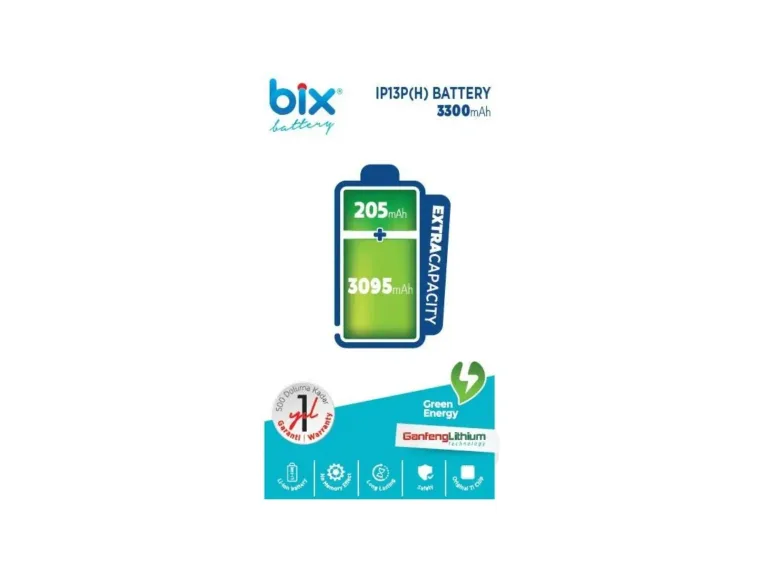 Bix IP13P(H) iPhone 13 Pro için 3300mAh Ekstra