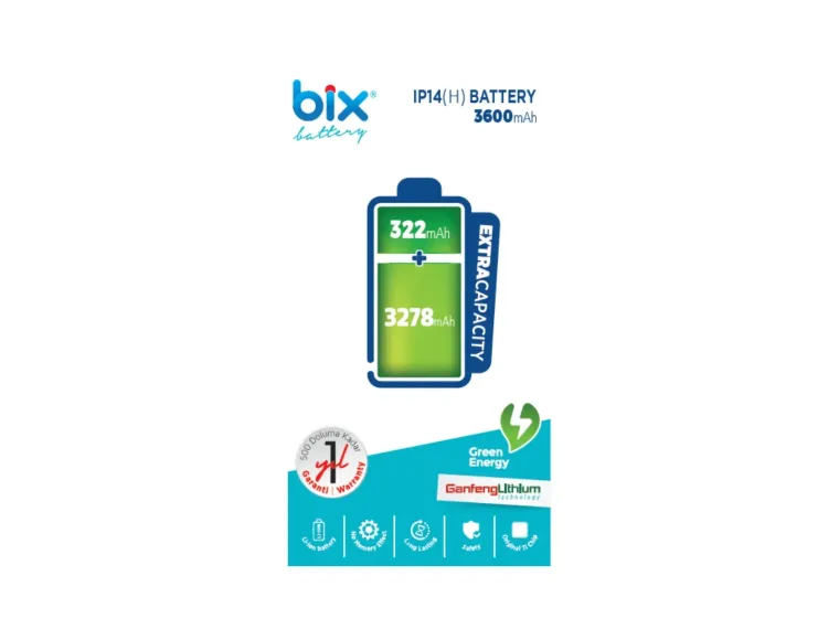 Bix IP14(H) iPhone 14 için 3600mAh Ekstra Kapasiteli