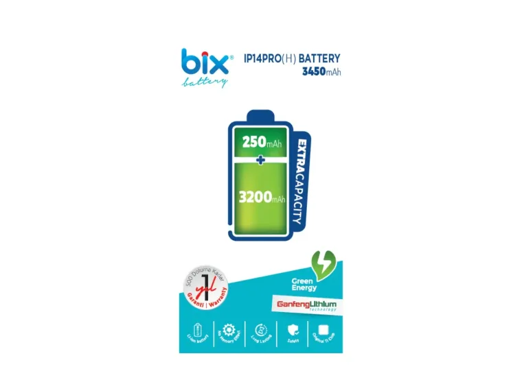 Bix IP14PRO(H) iPhone 14 Pro için 3450mAh Ekstra