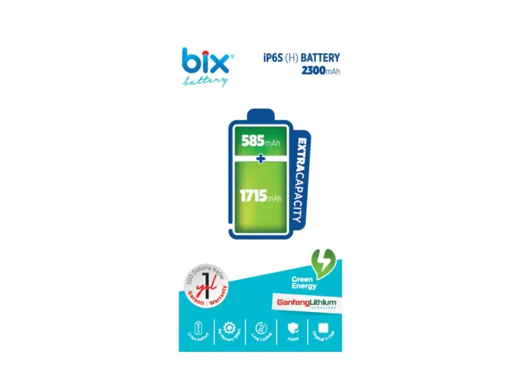 Bix IP6S(H) iPhone 6S için 2300mAh Ekstra Kapasiteli