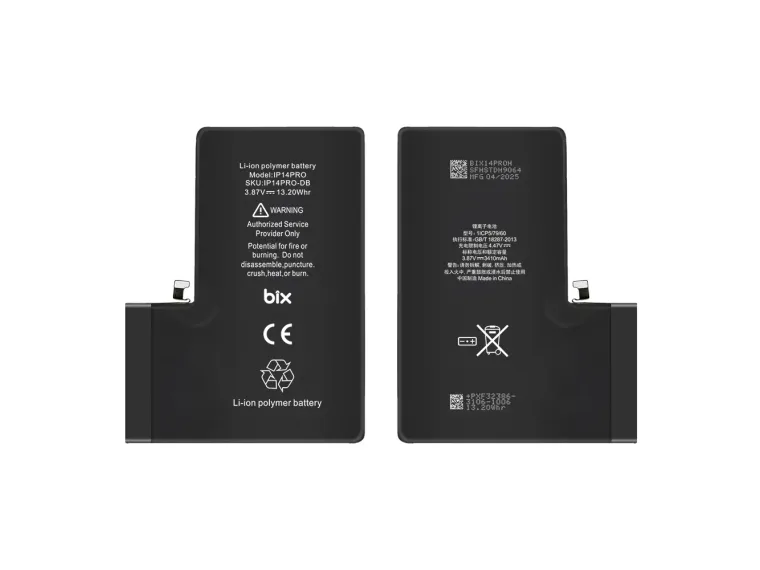iPhone 14 Pro için 3410mAh Ekstra Kapasiteli Diagnostic