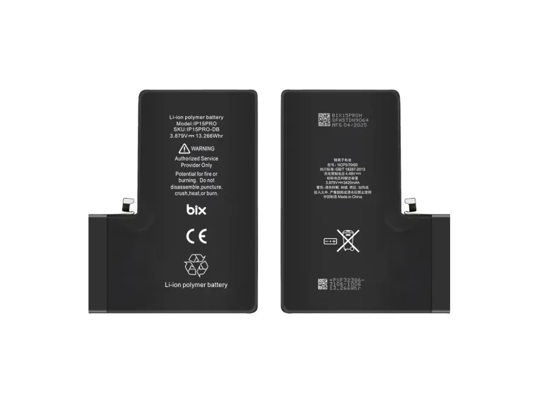 iPhone 15 Pro için 3420mAh Ekstra Kapasiteli Diagnostic