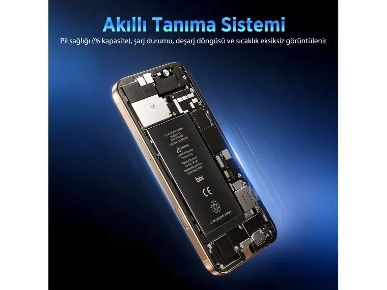 iPhone 15 için 4640mAh Ekstra Kapasiteli Diagnostic — görsel 4
