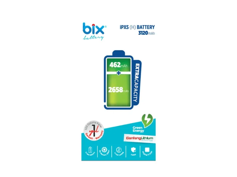 Bix IPXS(H) iPhone XS için 3120mAh Ekstra Kapasiteli