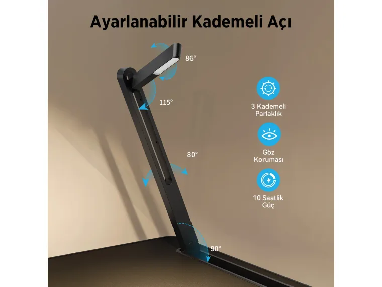 Bix Saiji K8 Ultimate LED Işıklı Çalışma Masası – 3 — görsel 3