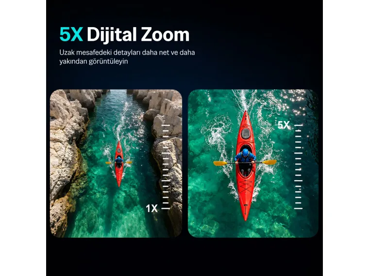 Bix Nexa 1 Wi-Fi 5K 30FPS Aksiyon Kamerası 50 MP Çift — görsel 5