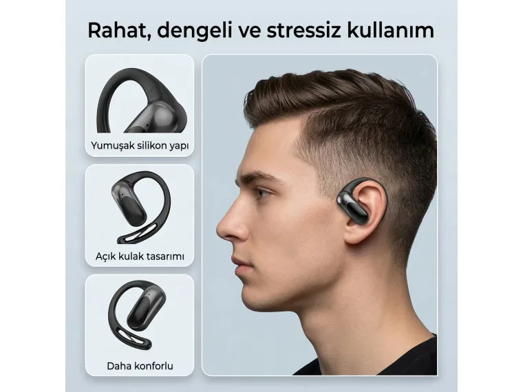 OWS2 Bluetooth 5.4 Stereo Sesli IPX4 Sertifikalı Spor — görsel 4
