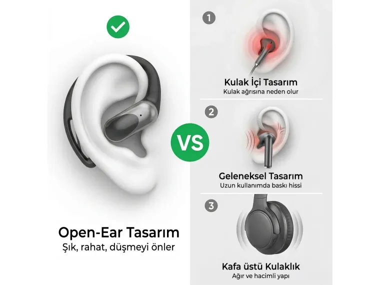 OWS2 Bluetooth 5.4 Stereo Sesli IPX4 Sertifikalı Spor — görsel 5