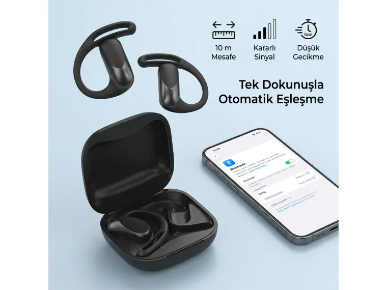 OWS2 Bluetooth 5.4 Stereo Sesli IPX4 Sertifikalı Spor — görsel 6