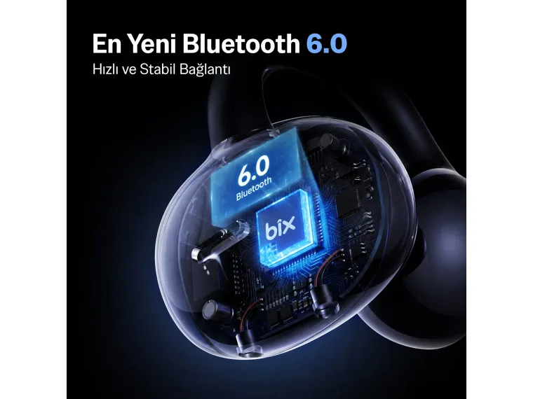 Bix OWS4 Bluetooth 6.0 IPX5 Open-Ear Kulaklık — görsel 9