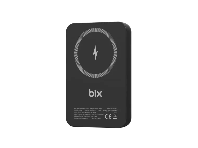 PB112 15W Manyetik Kablosuz Şarj ve 20W USB-C Hızlı