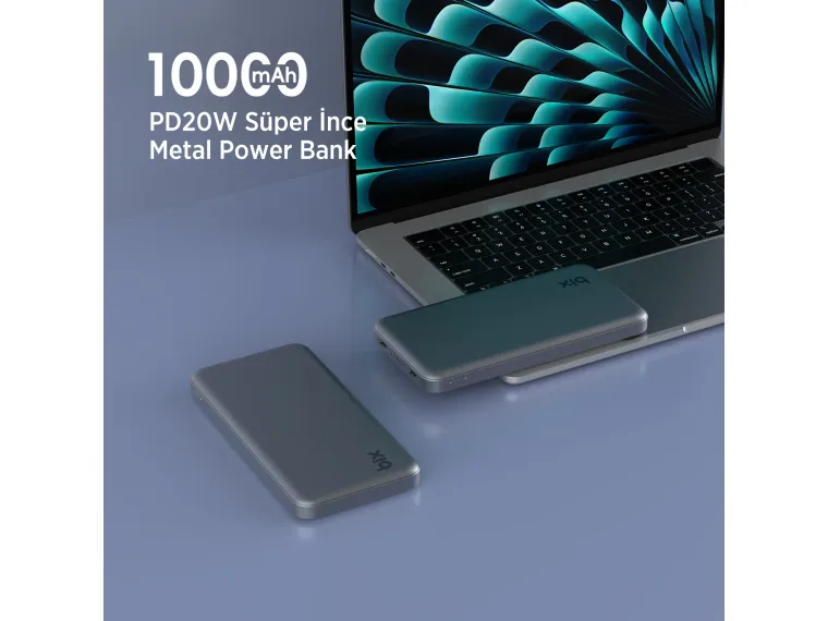 PB113 10000mAh PD 20W Çift USB-C Portlu Hızlı Şarj — görsel 5