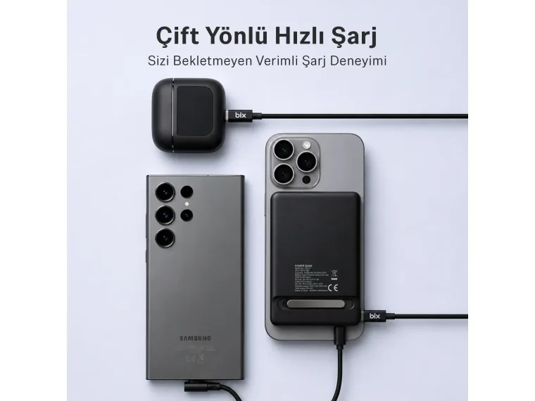 PB117 10000mAh PD20W Hızlı Şarj USB-C Çıkışlı Kablosuz — görsel 3