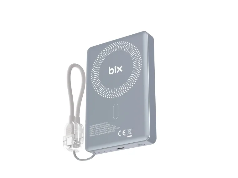 PB118 10000mAh 20W Dahili Type-C Kablolu 15W Manyetik