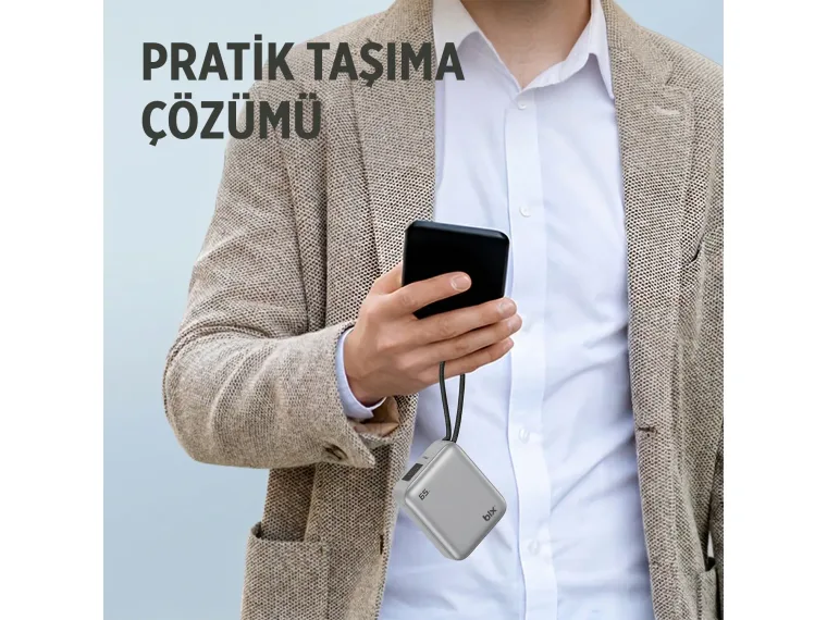 PB120 20000mAh PD 65W Cep Boyu Kompakt Tasarımlı — görsel 3