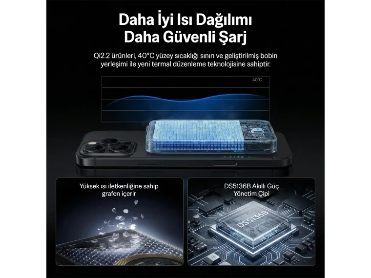 PB121 Qi2.2 Sertifikalı 25W Kablosuz Magsafe PD 3.0 — görsel 7