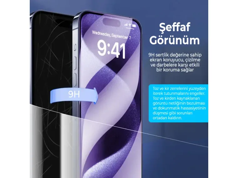 Bix Anti-Static Nano Ekran Koruyucu 9H Sertlik Nano Cam — görsel 6