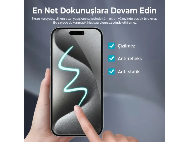 Bix Anti-Static Nano Ekran Koruyucu 9H Sertlik Nano Cam — görsel 7