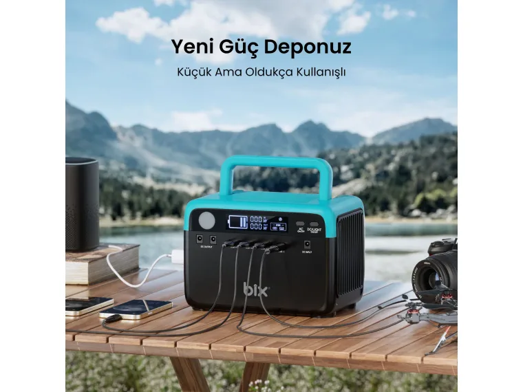 PS60K 192Wh 300W 230V 50Hz Saf Sinüs Taşınabilir Güç — görsel 7
