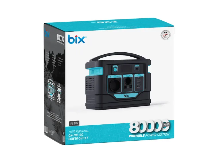 PS80K 80000mAh 296Wh 300W AC Priz, 3*USB-A, 45W Type-C — görsel 5