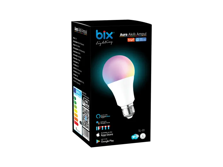 SL-01 Aura 9W Çok Renkli RGB WiFi-Bluetooth Uzaktan — görsel 5