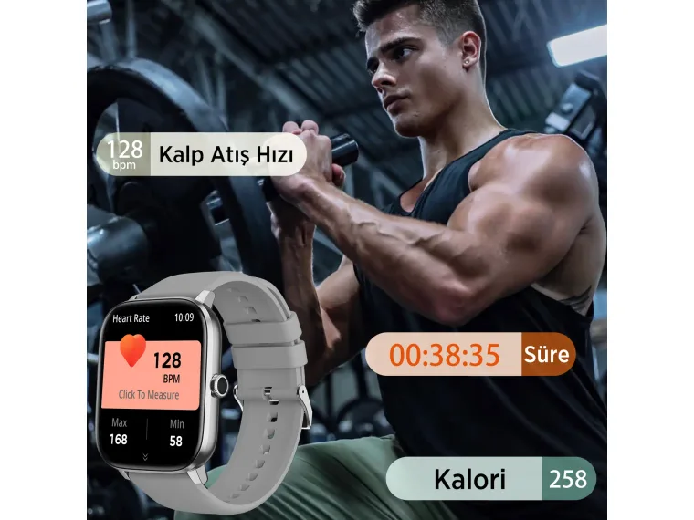 SW03 2.01” TFT Geniş Ekran, Spor Sağlık Takibi — görsel 6