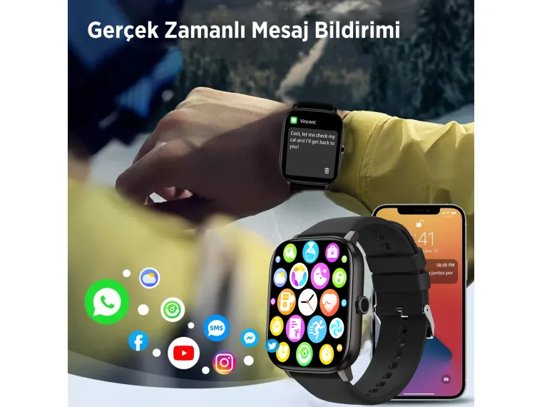 SW03 2.01” TFT Geniş Ekran, Spor Sağlık Takibi — görsel 7