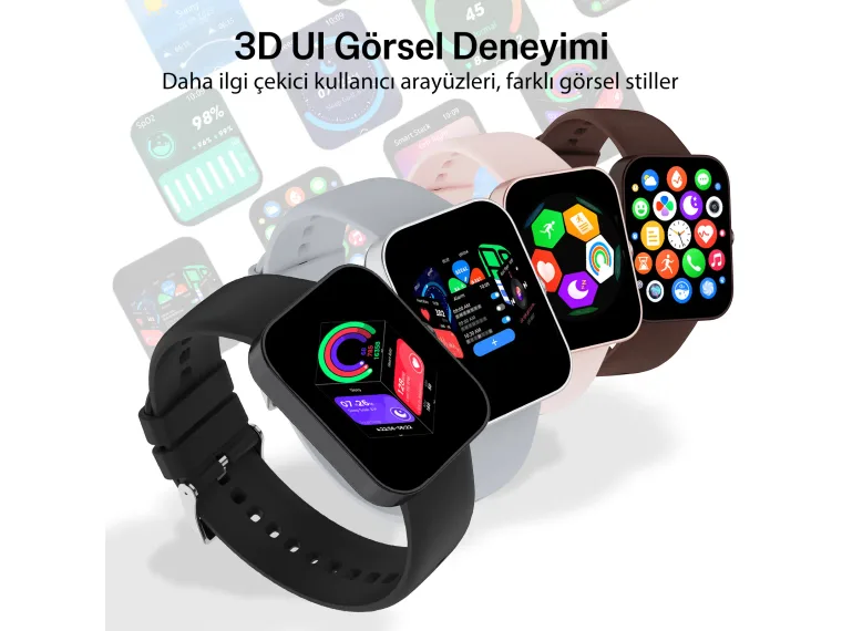 SW04 Bluetooth Arama Destekli 1.83” HD Ekran IP68 Suya — görsel 4