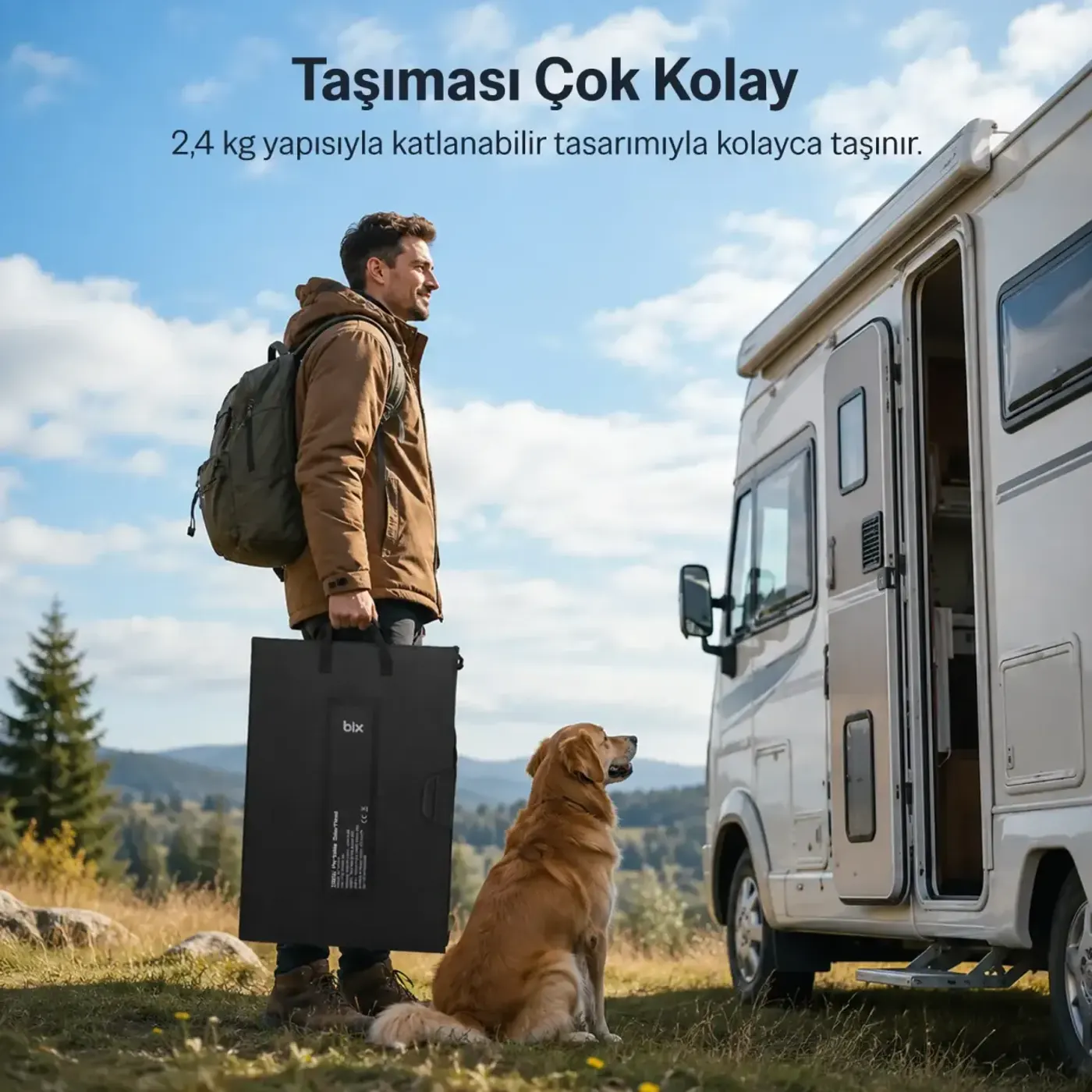 SY-S100W 100W Taşınabilir Katlanabilir Solar Şarj Power — görsel 2