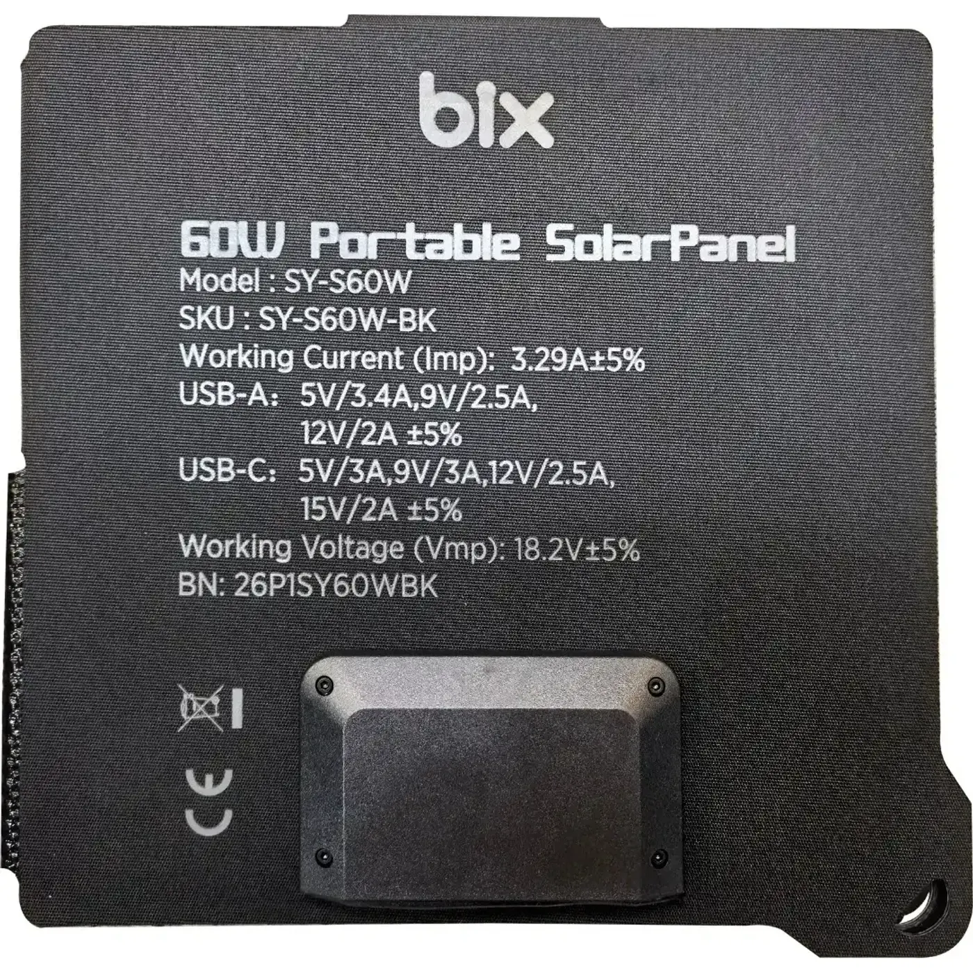 SY-S60W Taşınabilir Solar Şarj Paneli 60W Power — görsel 4