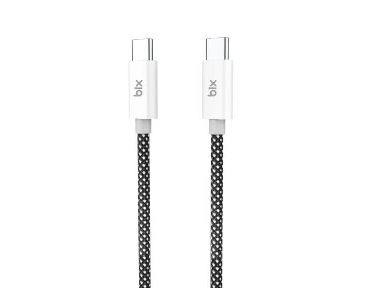T2CC 60W PVC Örgülü Type-C To Type-C Hızlı Şarj Ve Data