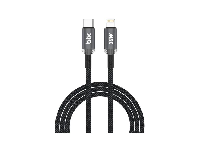 T2CL Type-C to Lightning iPhone 30W Örgülü Şarj ve Data