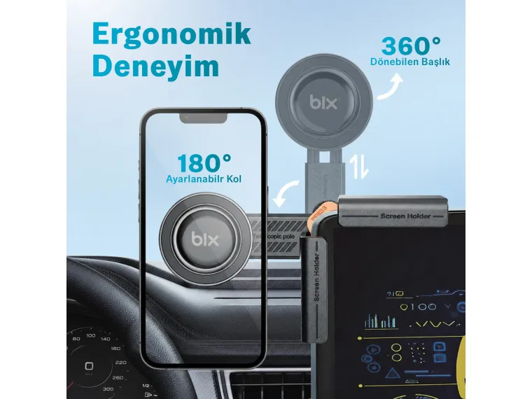 TCH03 Çok Açılı Ayarlanabilir Araç Ekranı ve Monitör — görsel 3