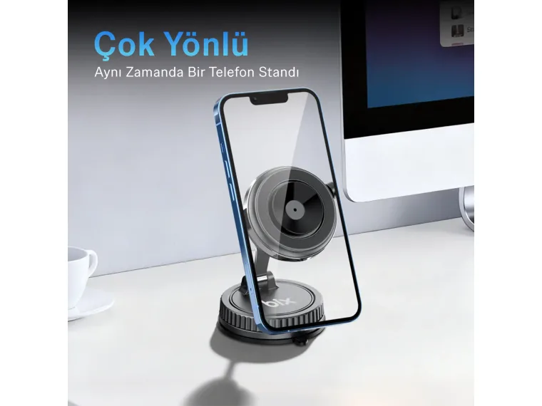 Bix TCH06 360° Manyetik Vakumlu Araç Tutucu — görsel 5