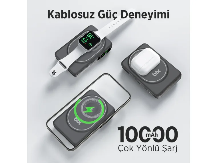 TPB16 6’sı 1 Arada 10000mAh Manyetik OLED Ekranlı — görsel 5