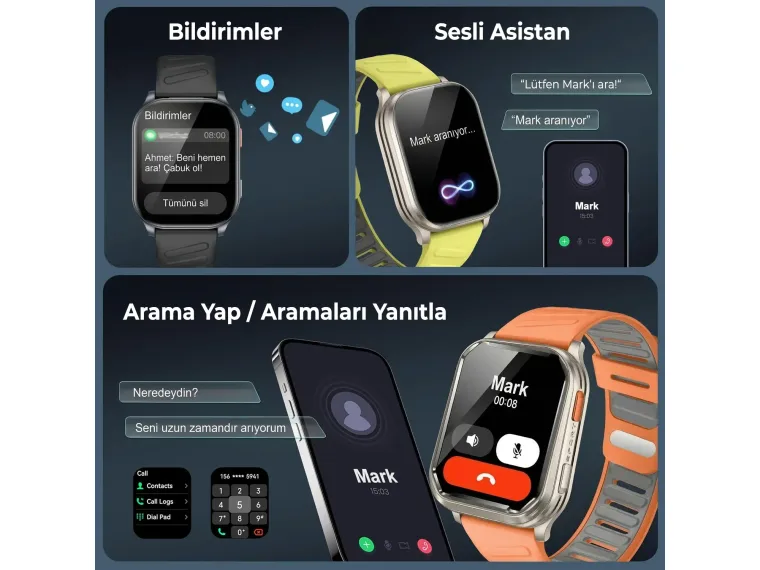 TSW4 47mm İnce 2.04” AMOLED Ekranlı Akıllı Saat — görsel 6