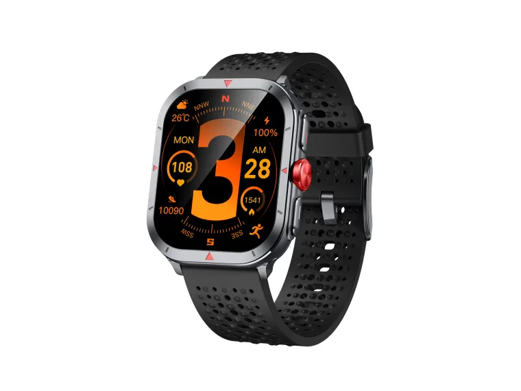 TSW5 53mm Retina 2.01” AMOLED GPS Akıllı Saat Siyah
